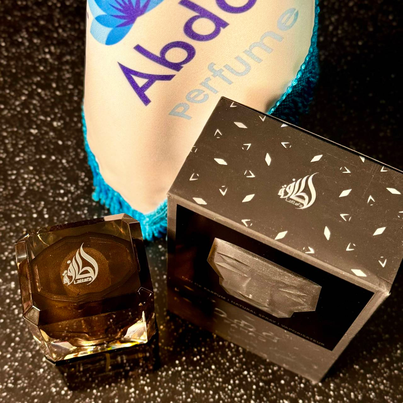 جعبه و شیشه عطر لطافه فهد